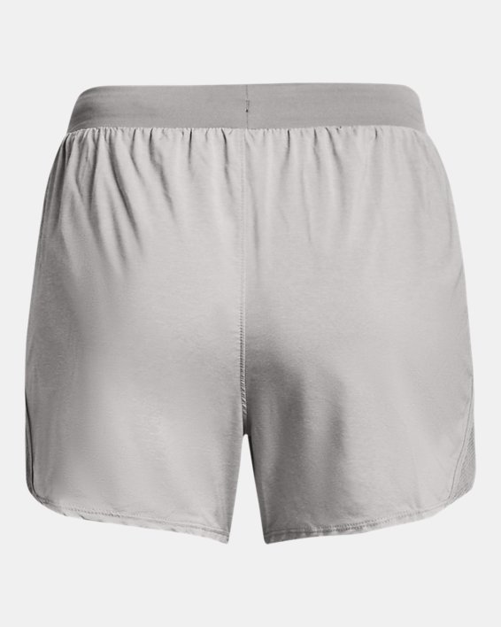 Women's UA Fly-By 2.0 Collegiate Sideline Shorts, Gray, pdpMainDesktop image number 4